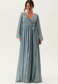 Long Sleeve Chiffon Dress