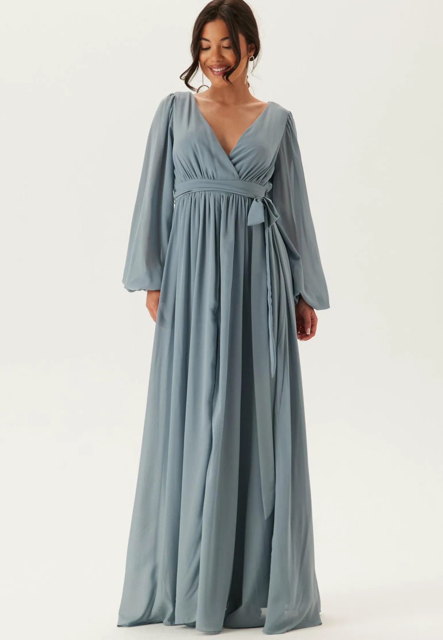 Long Sleeve Chiffon Dress