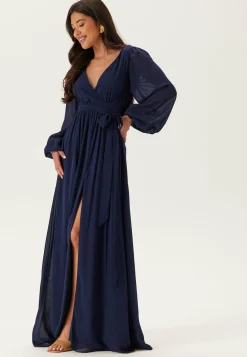 Long Sleeve Chiffon Dress