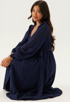 Long Sleeve Chiffon Dress