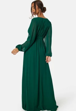 Long Sleeve Chiffon Dress