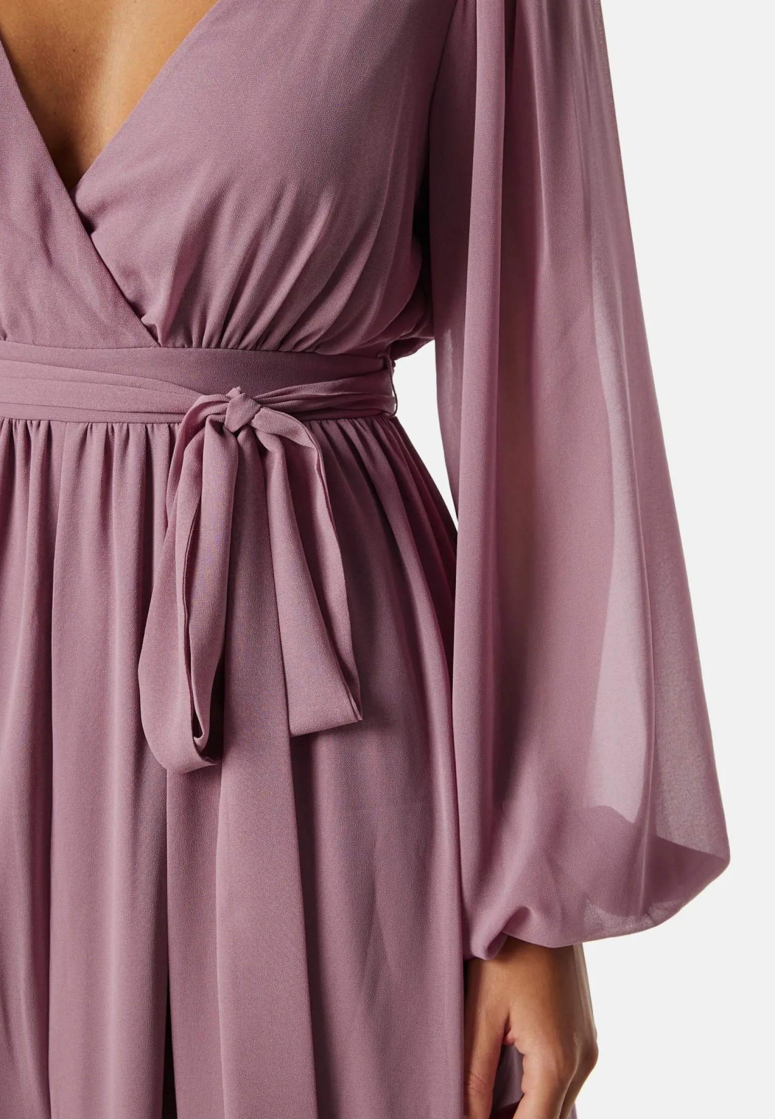 Long Sleeve Chiffon Dress