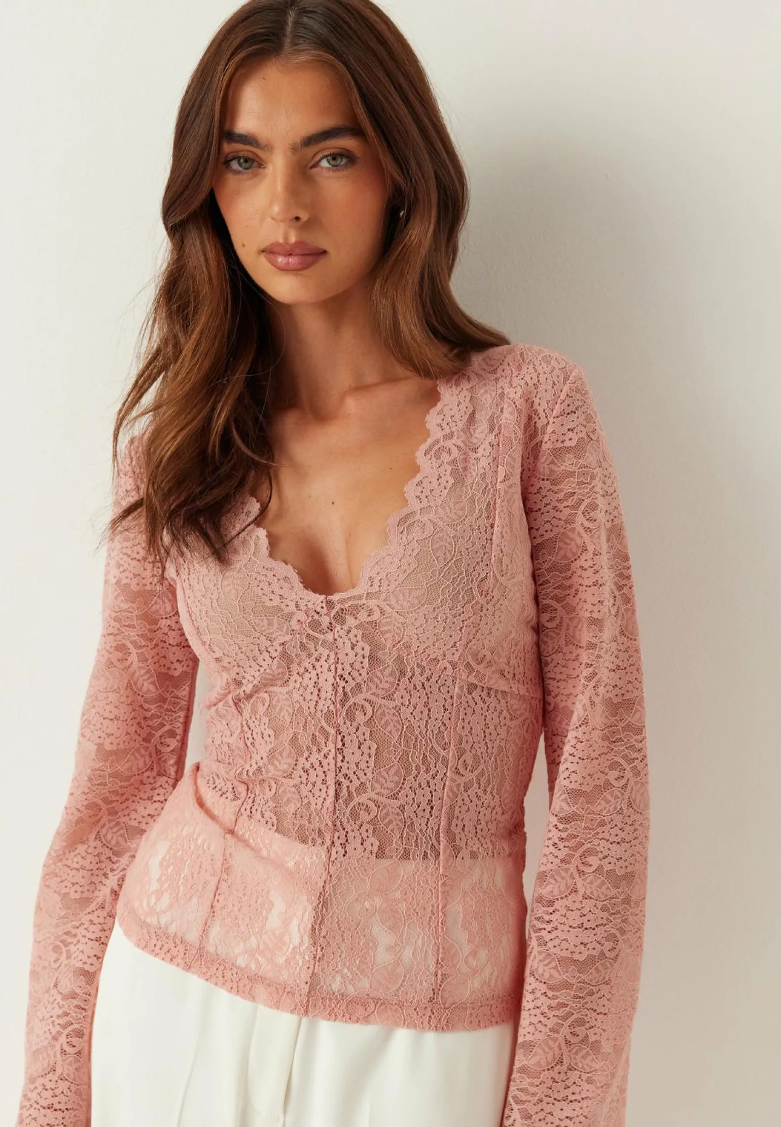 Long Sleeve Lace Top
