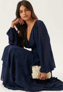 Long Sleeve Tiered Maxi Dress