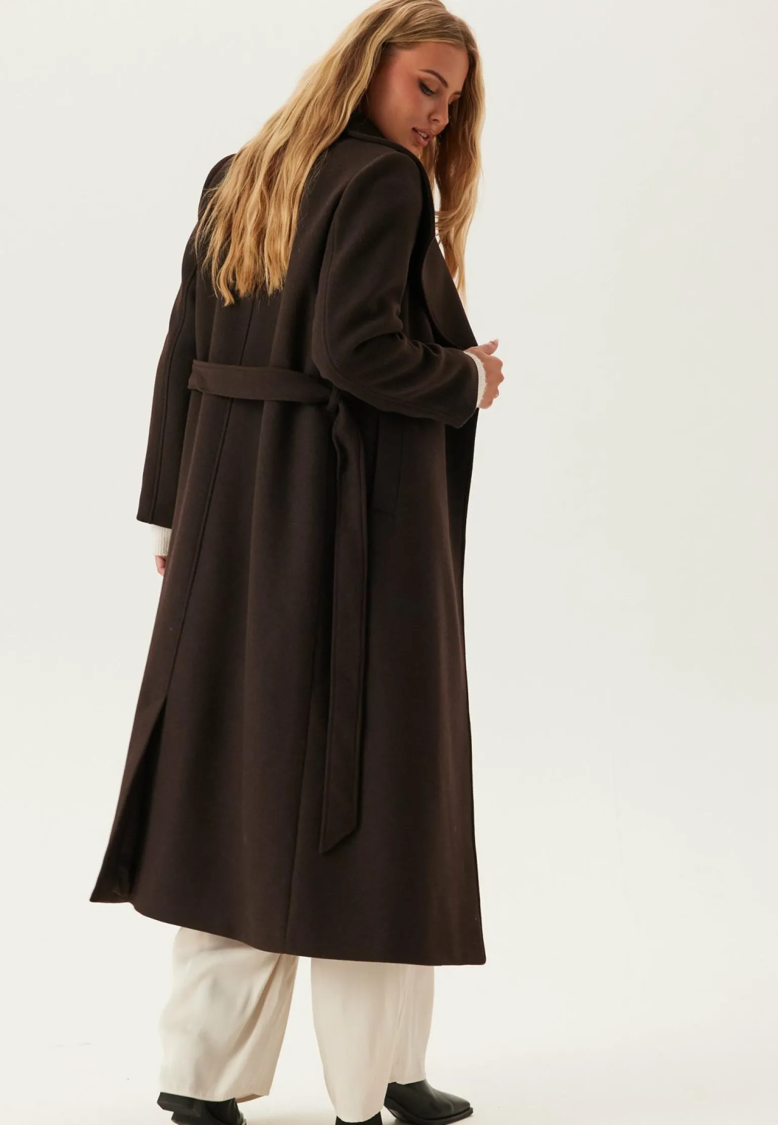 Long Wool Blend Coat