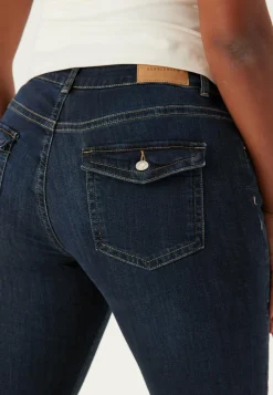 Low Bootcut Flap Jeans