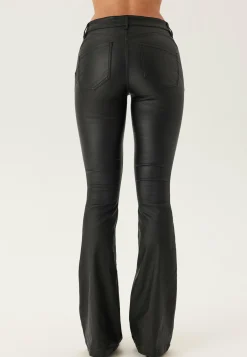 Low Waist Push-up Coated Jeans
