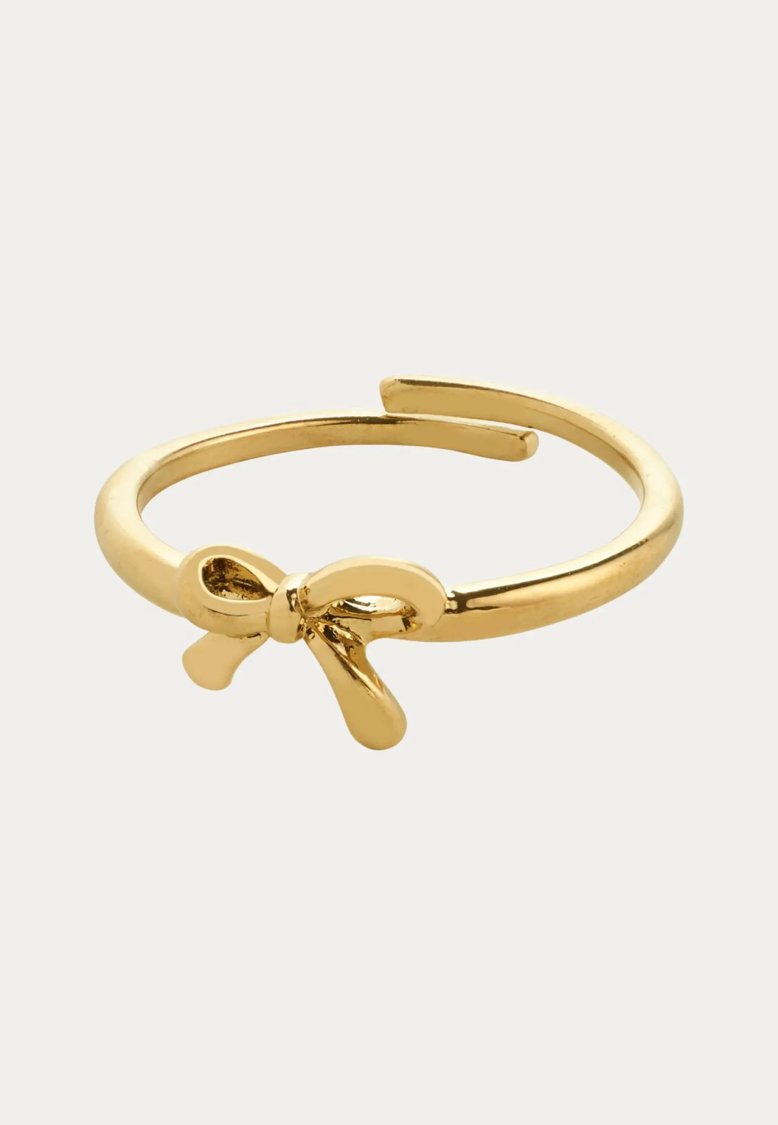 Lulu Bow Stack Ring Gold-plate