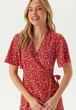 Midi Butterfly Wrap Dress