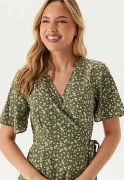 Midi Butterfly Wrap Dress