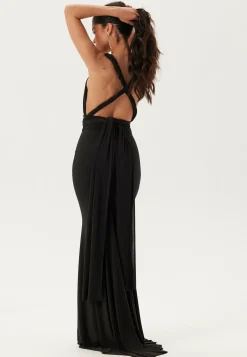 Multi Tie Fishtail Maxi Dress