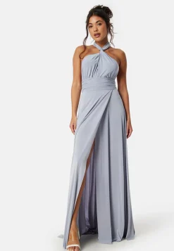 Multi Tie Maxi Dress Split