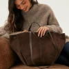 Nola XL Suede Handbag