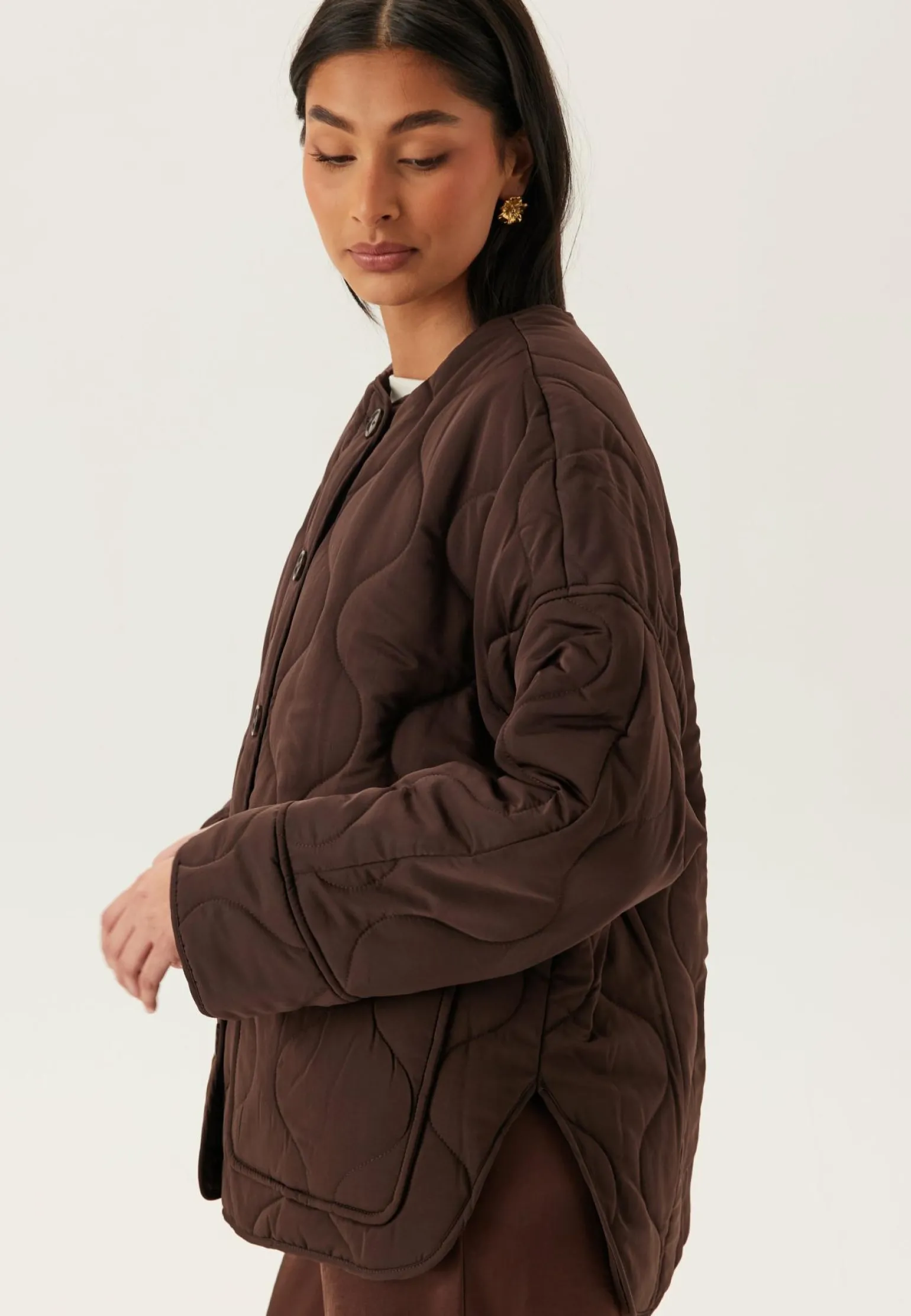 Objallie Ls Lo Quilted Jacket