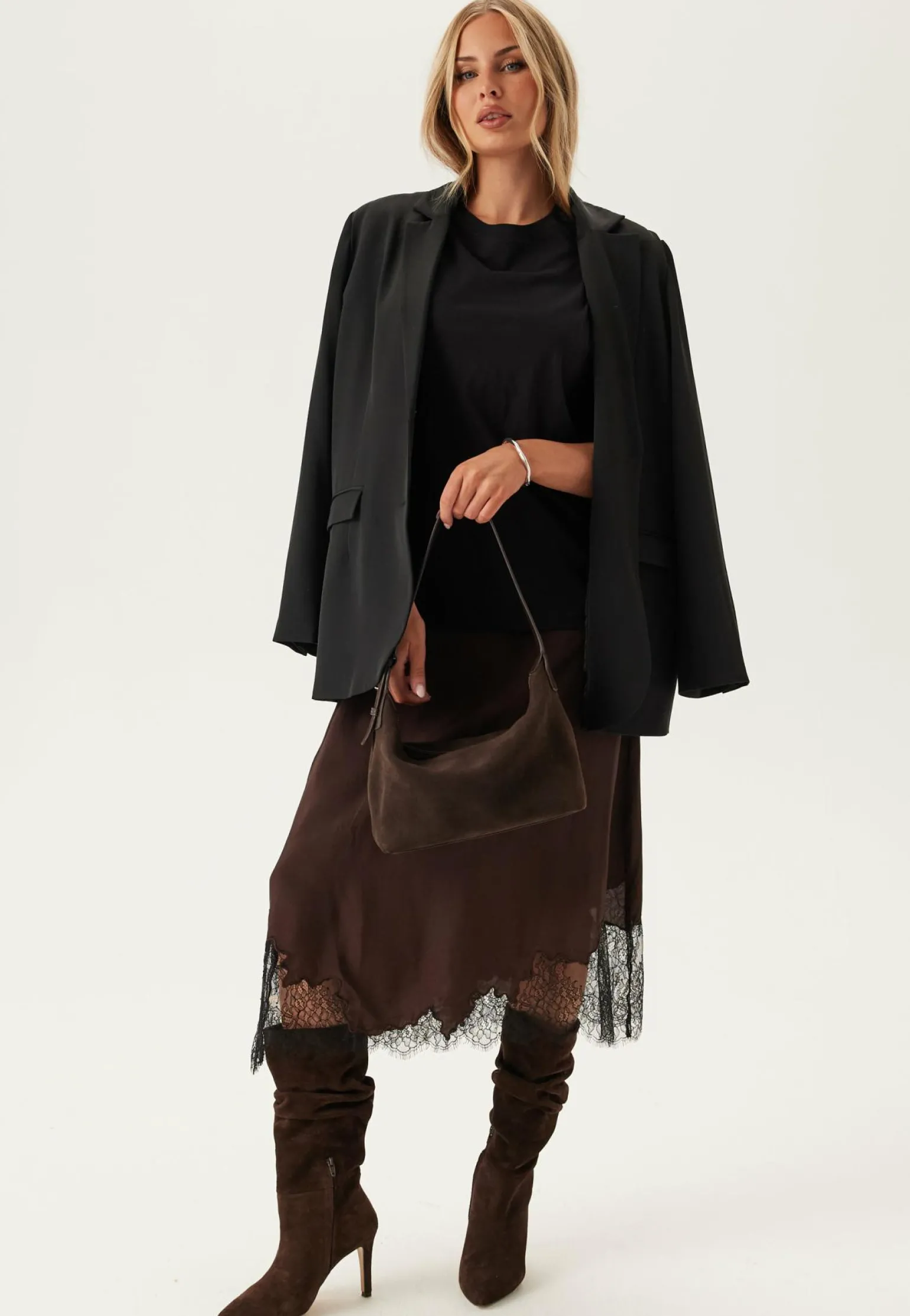Objdalme Mw Long Lace Skirt