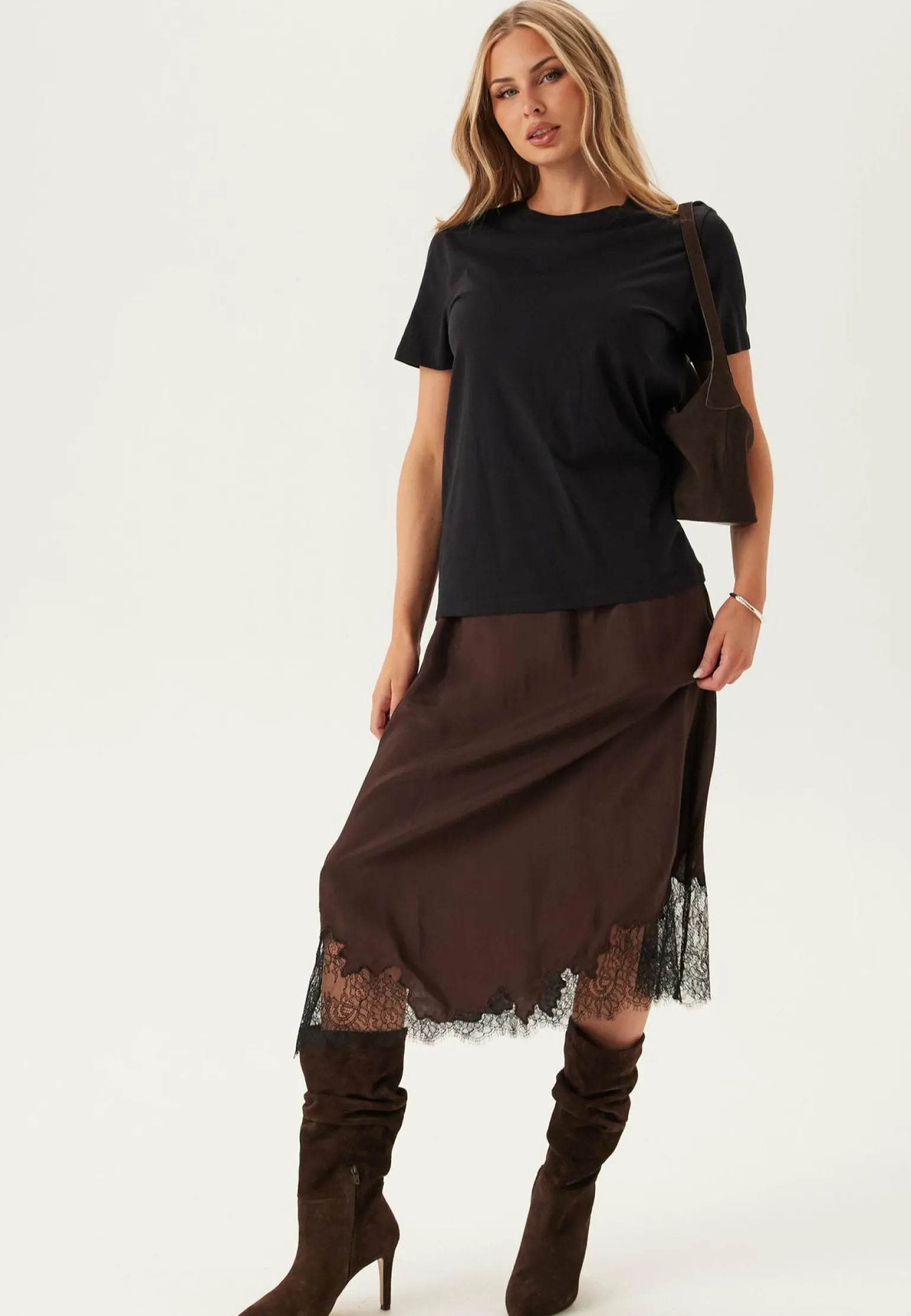 Objdalme Mw Long Lace Skirt