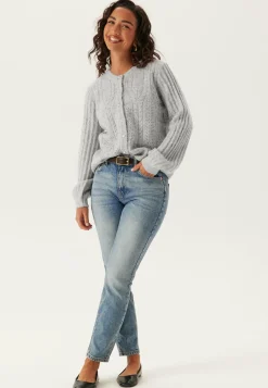 Objflora Re Ls Knit Button Cardigan