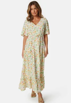 Objlorena New S/S LONG DRESS