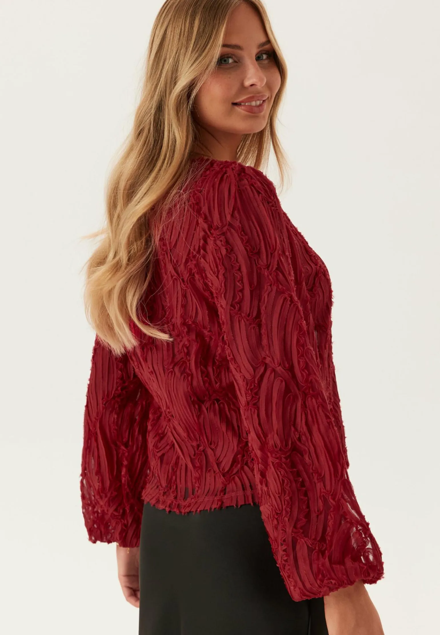 Objlucie L/S RE O-NECK TOP