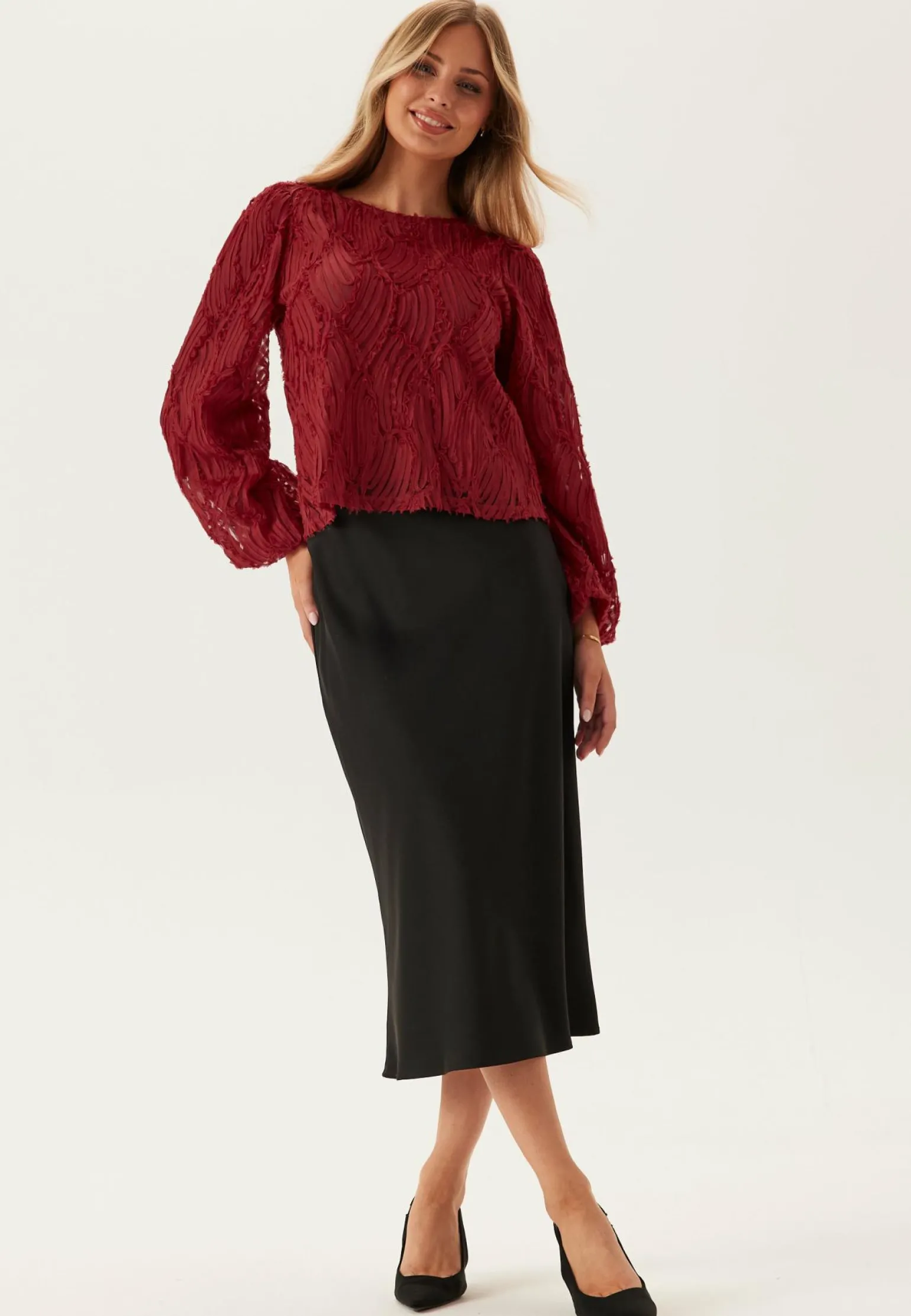 Objlucie L/S RE O-NECK TOP