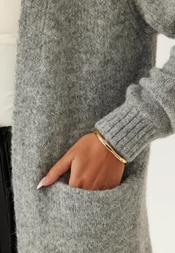 Objmilu Ls Lo Long Knit Cardig