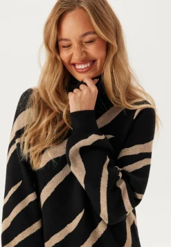 Objray L/S Knit Rollneck Dress
