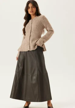 Objsaggia Re Ls Peplum Knit Ca