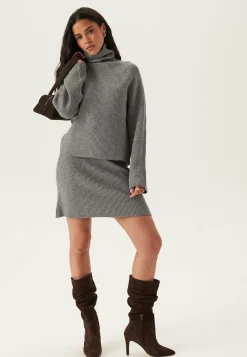 Objviola Ls Lo Rollneck Knit