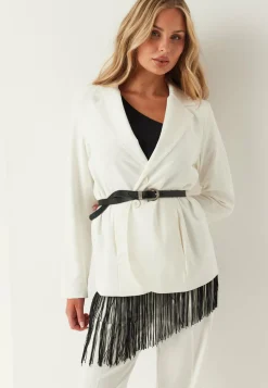 One Shoulder Fringe Top