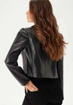 Onlamili L/S ZIP FAUX LEA JACK