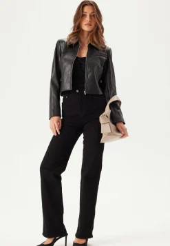 Onlamili L/S ZIP FAUX LEA JACK