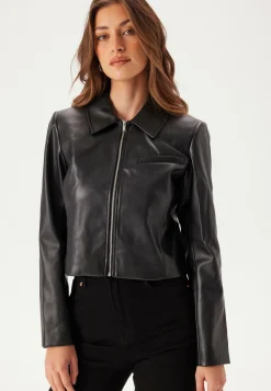 Onlamili L/S ZIP FAUX LEA JACK