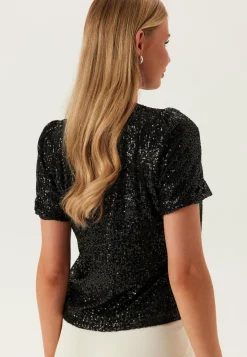 Onlana S/S LOOSE SEQUINS TOP