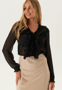 Onlanina Life Ls Ruffel V-neck