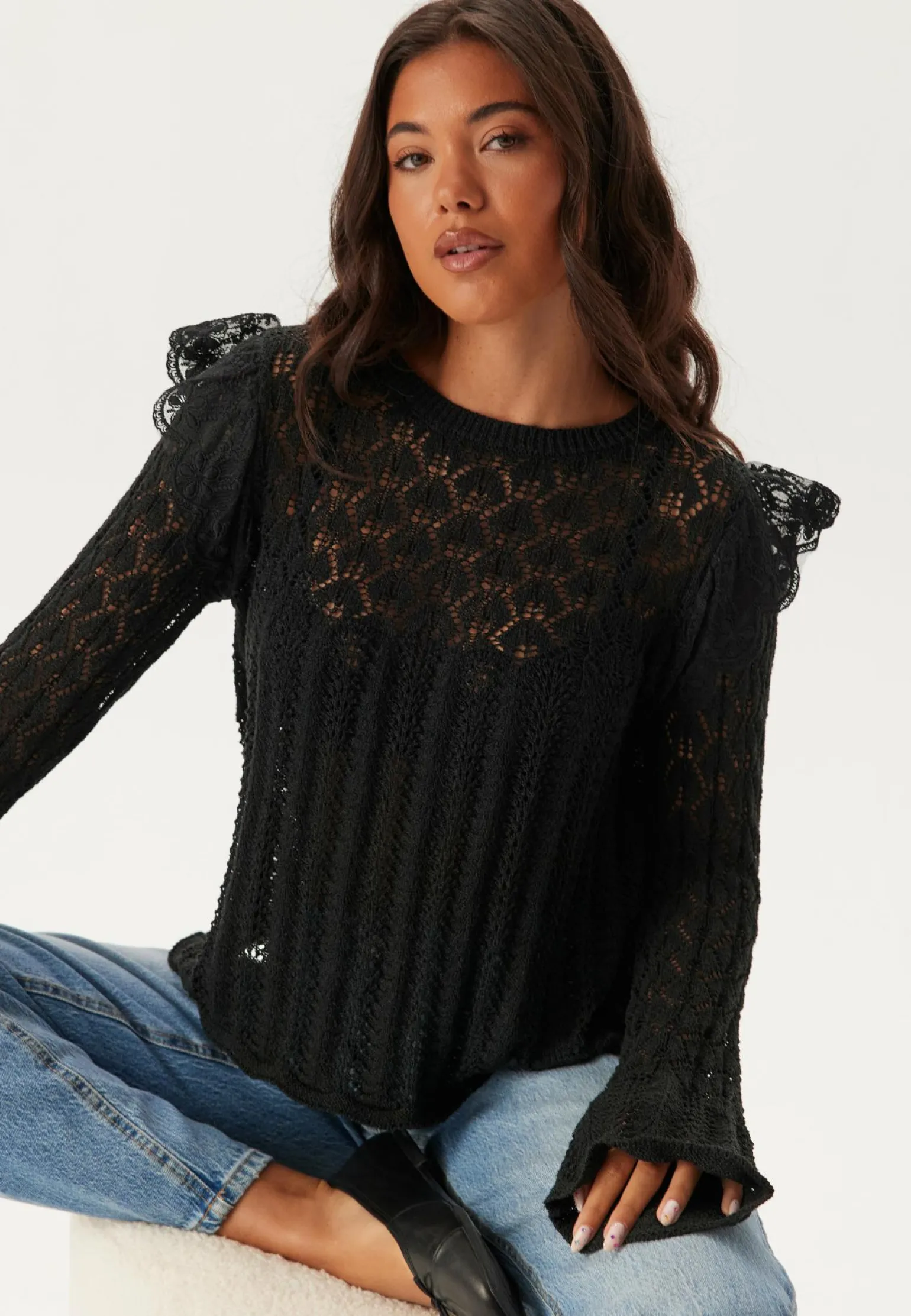 Onlashley Ls O-neck Mix Knt