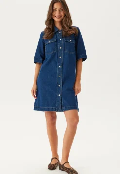 Onlbelle S/S BUTTON DRESS DNM