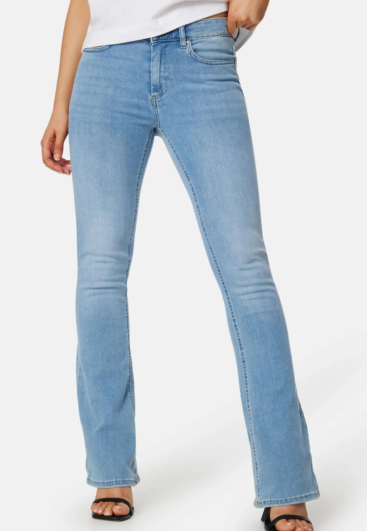 Onlblush Life Mid Flared Denim