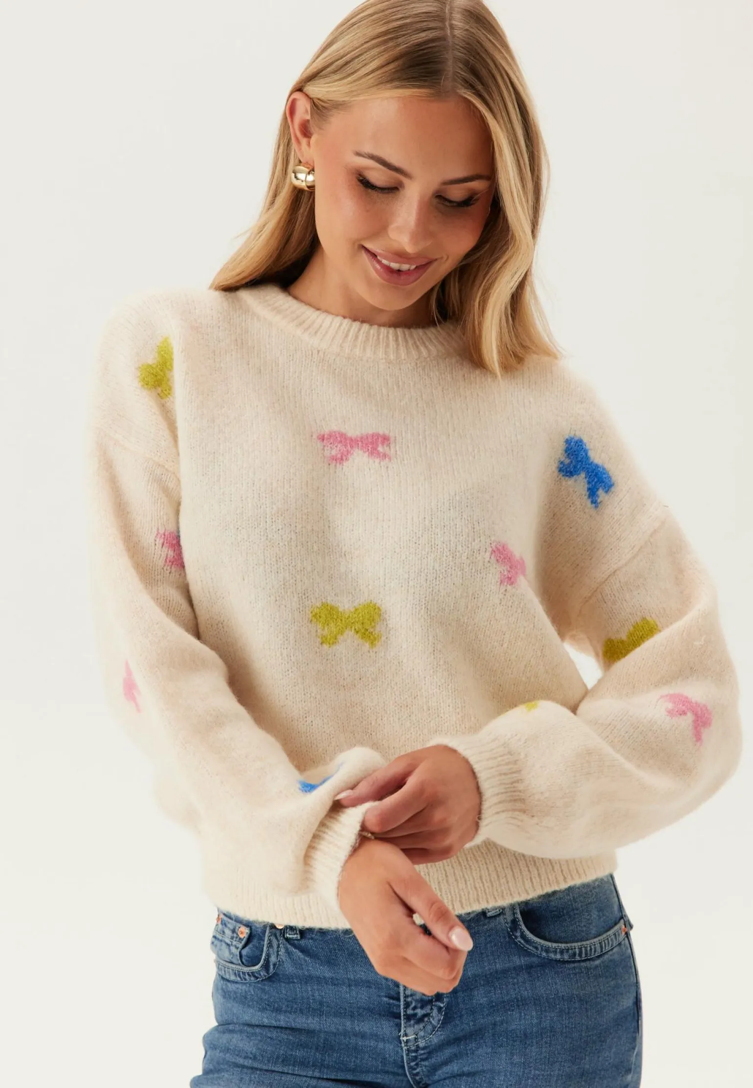 Onlbrunhilda Life Ls Bow O-nec