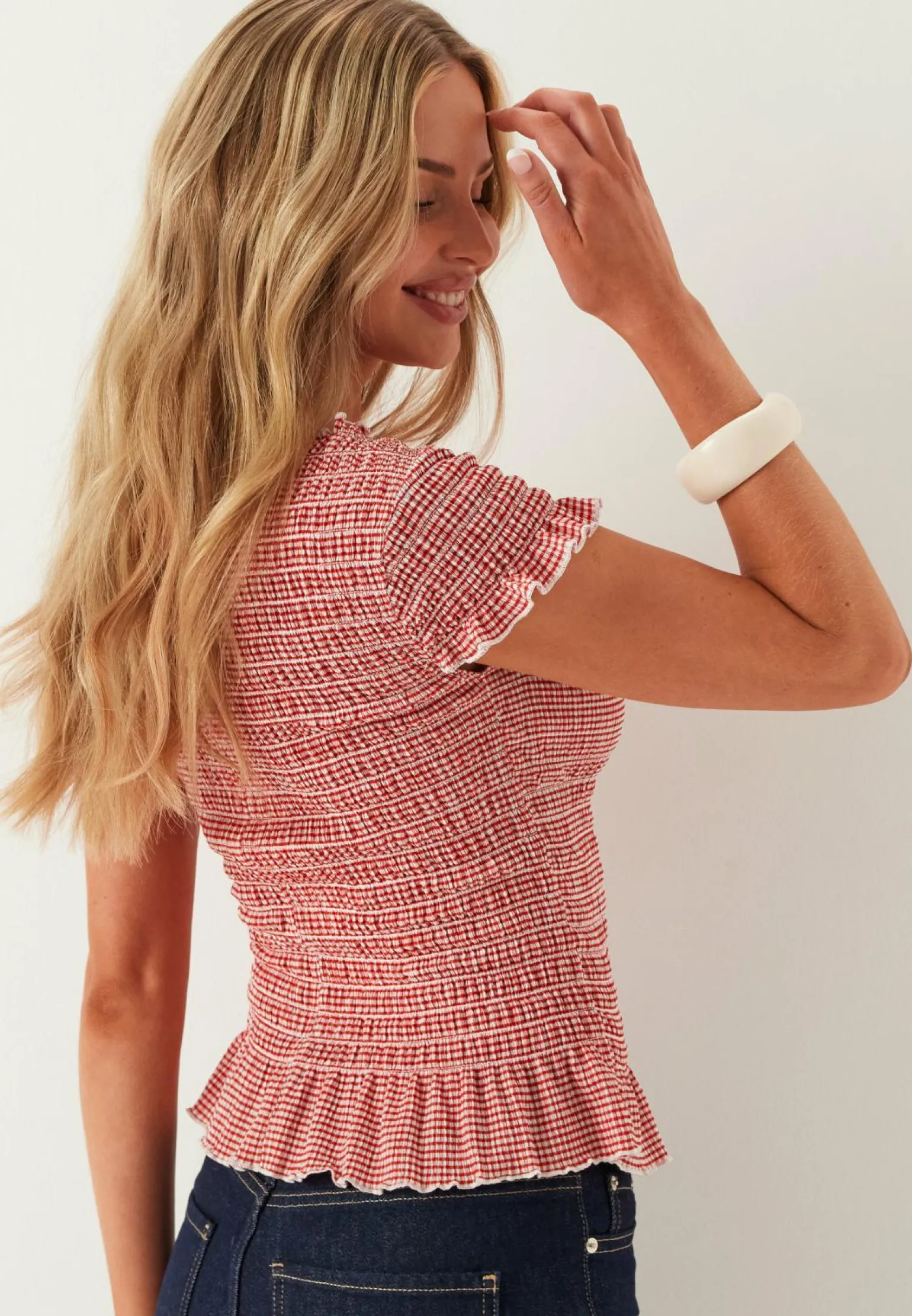 Onlcelle Life Cap Smock Boatneck Top
