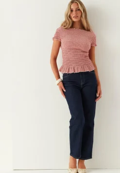 Onlcelle Life Cap Smock Boatneck Top