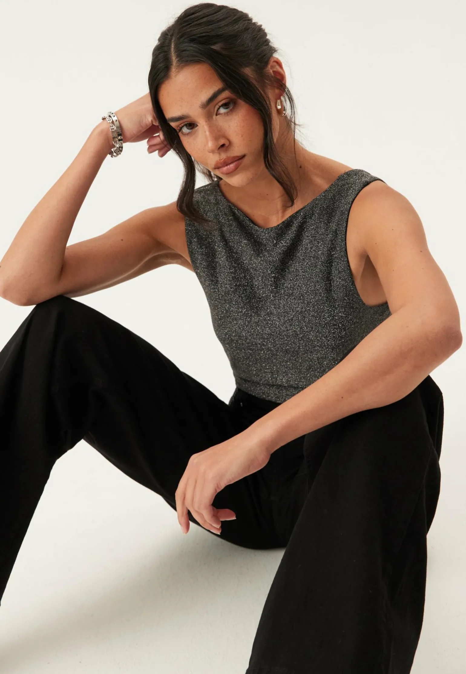 Onlea Glitter S/L 2-WAYS TOP