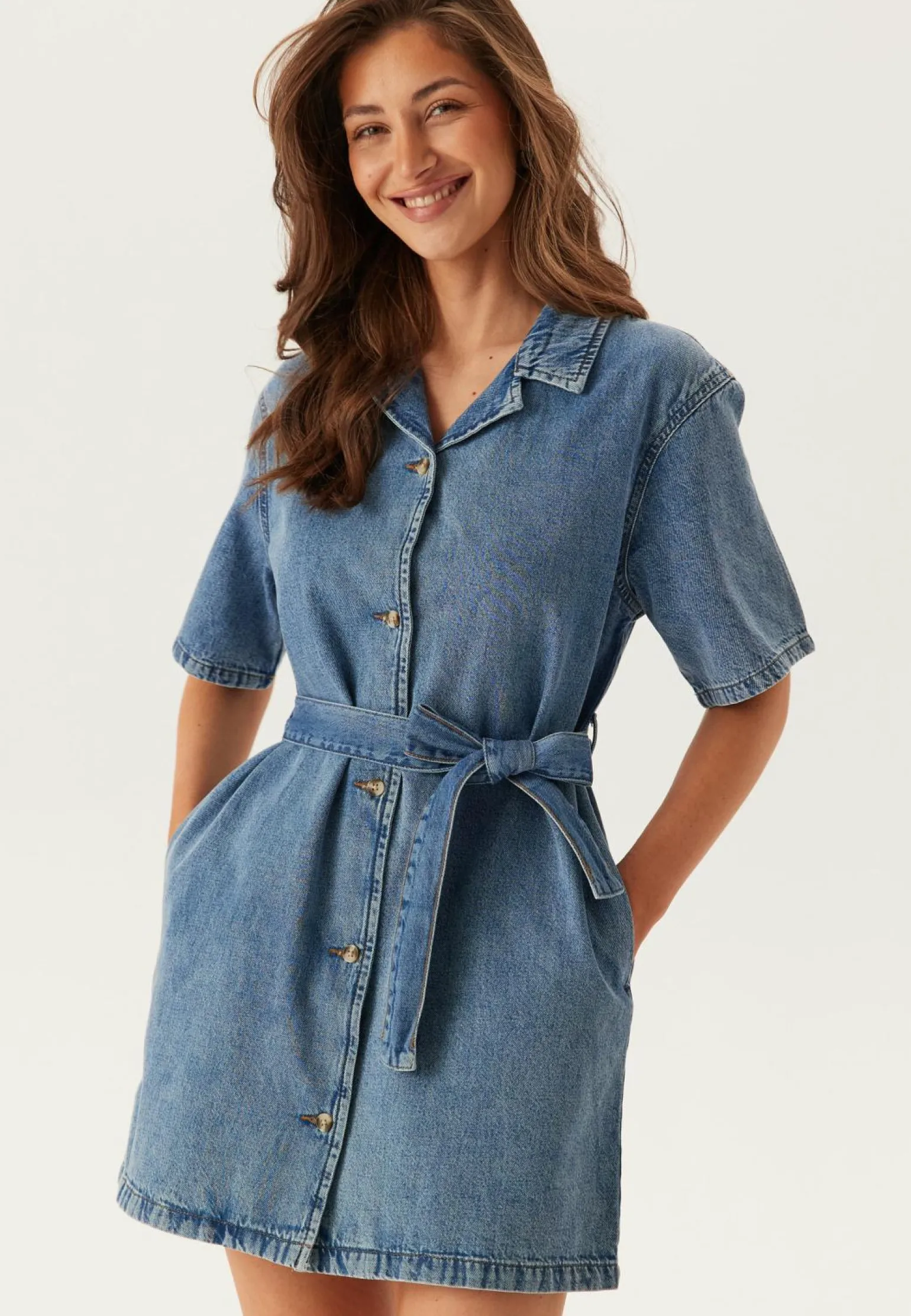 Onlellie Ss Mini Belt Dress