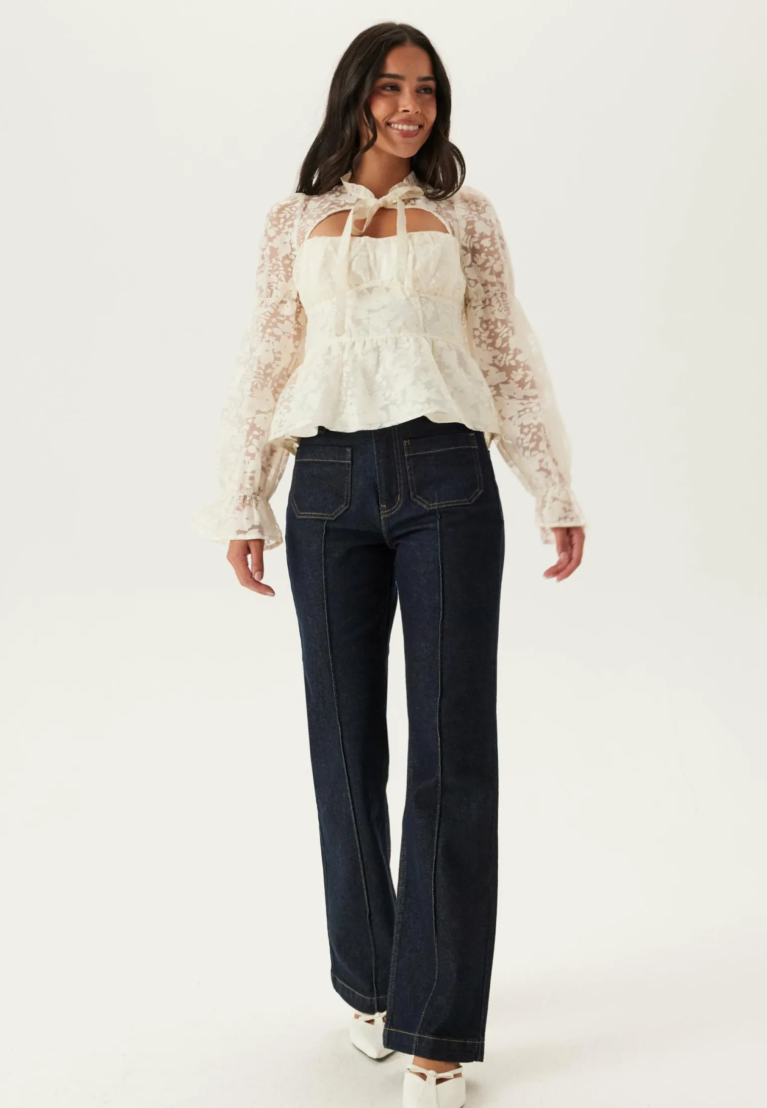 Onlemily Hw Flared Rinse Dnm