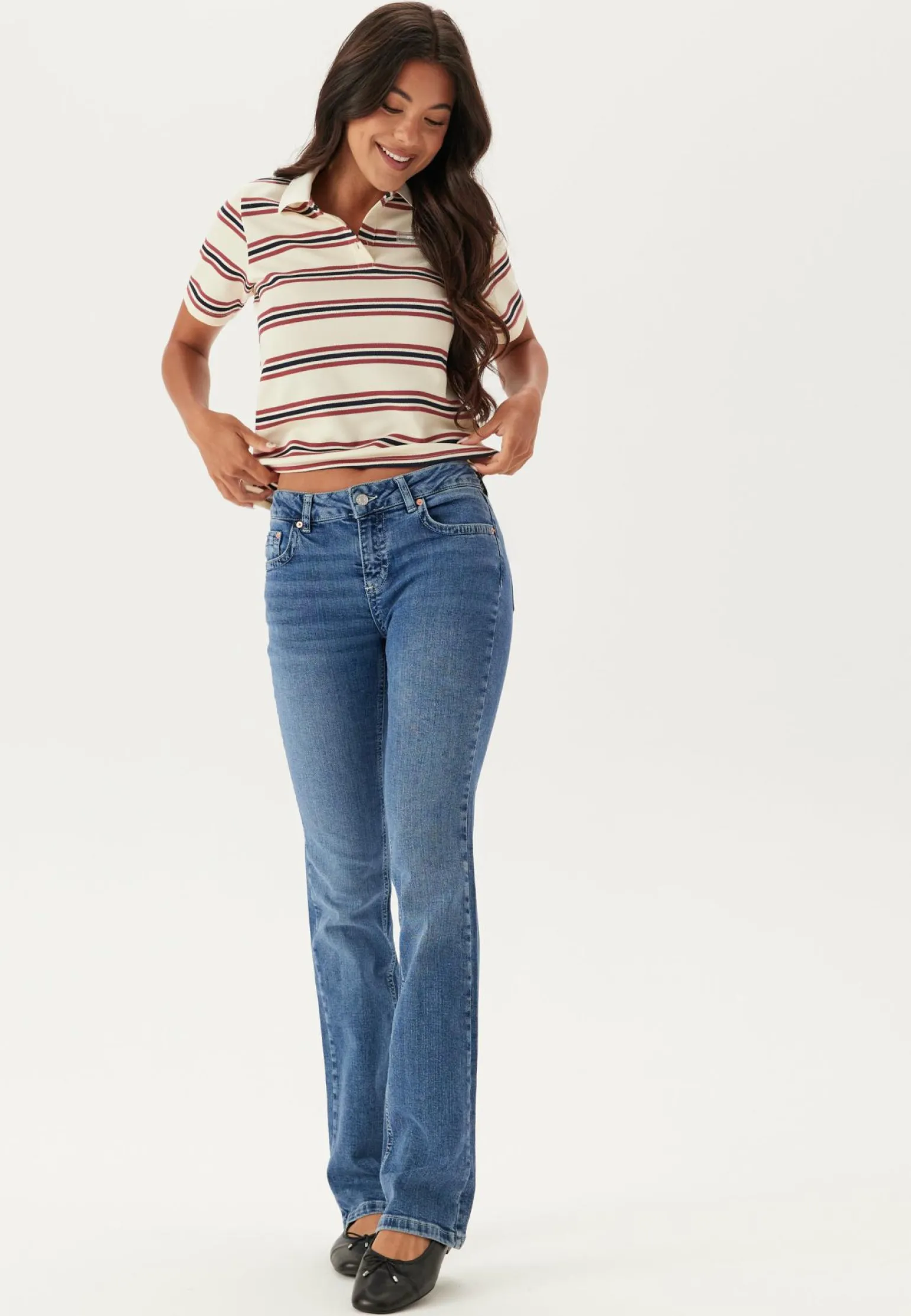 Onlevie S/S Polo Top