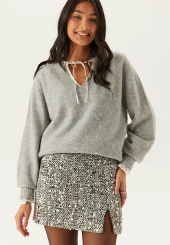 Onlglamour Mw Boucle Sequin Skirt