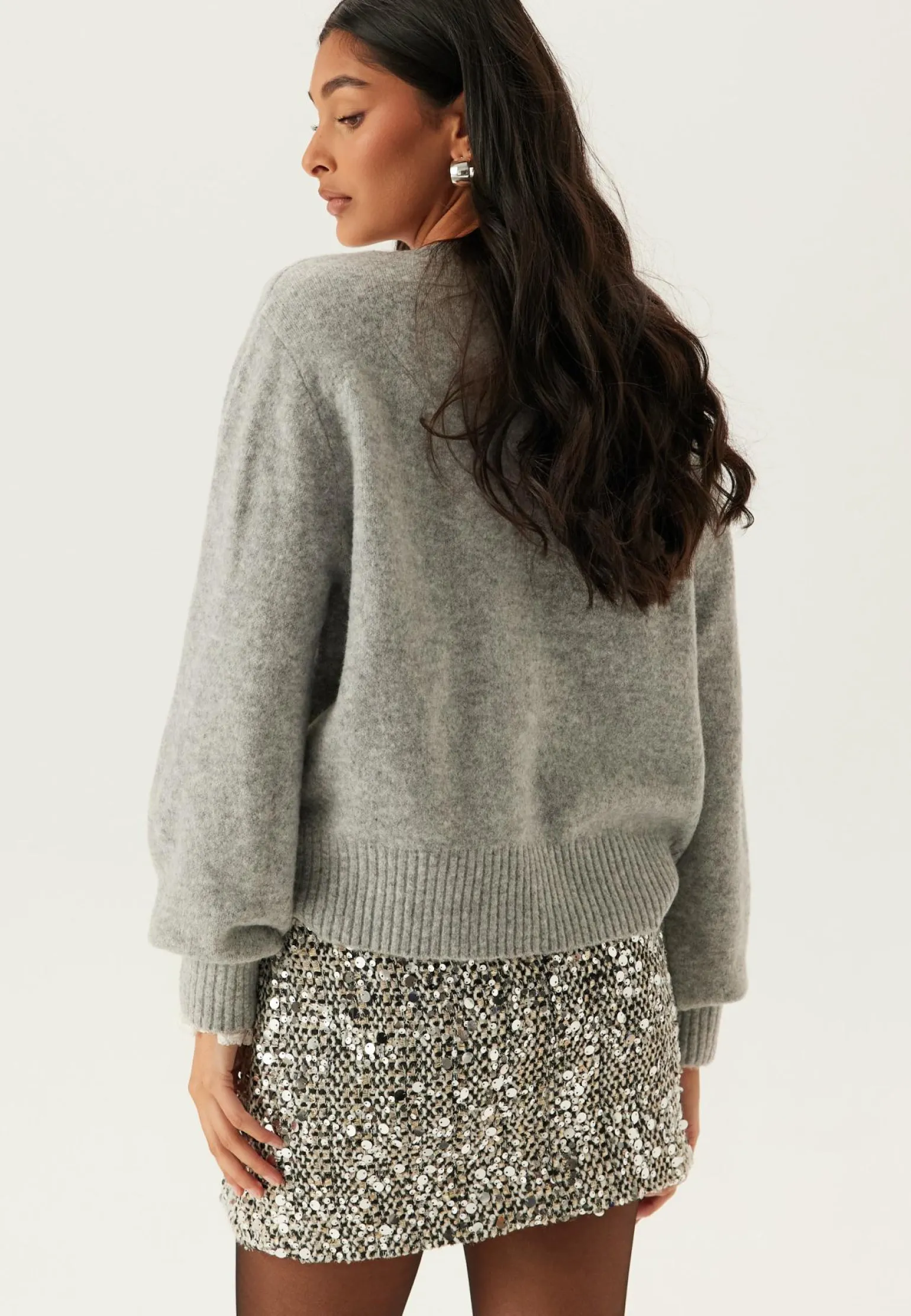 Onlglamour Mw Boucle Sequin Skirt