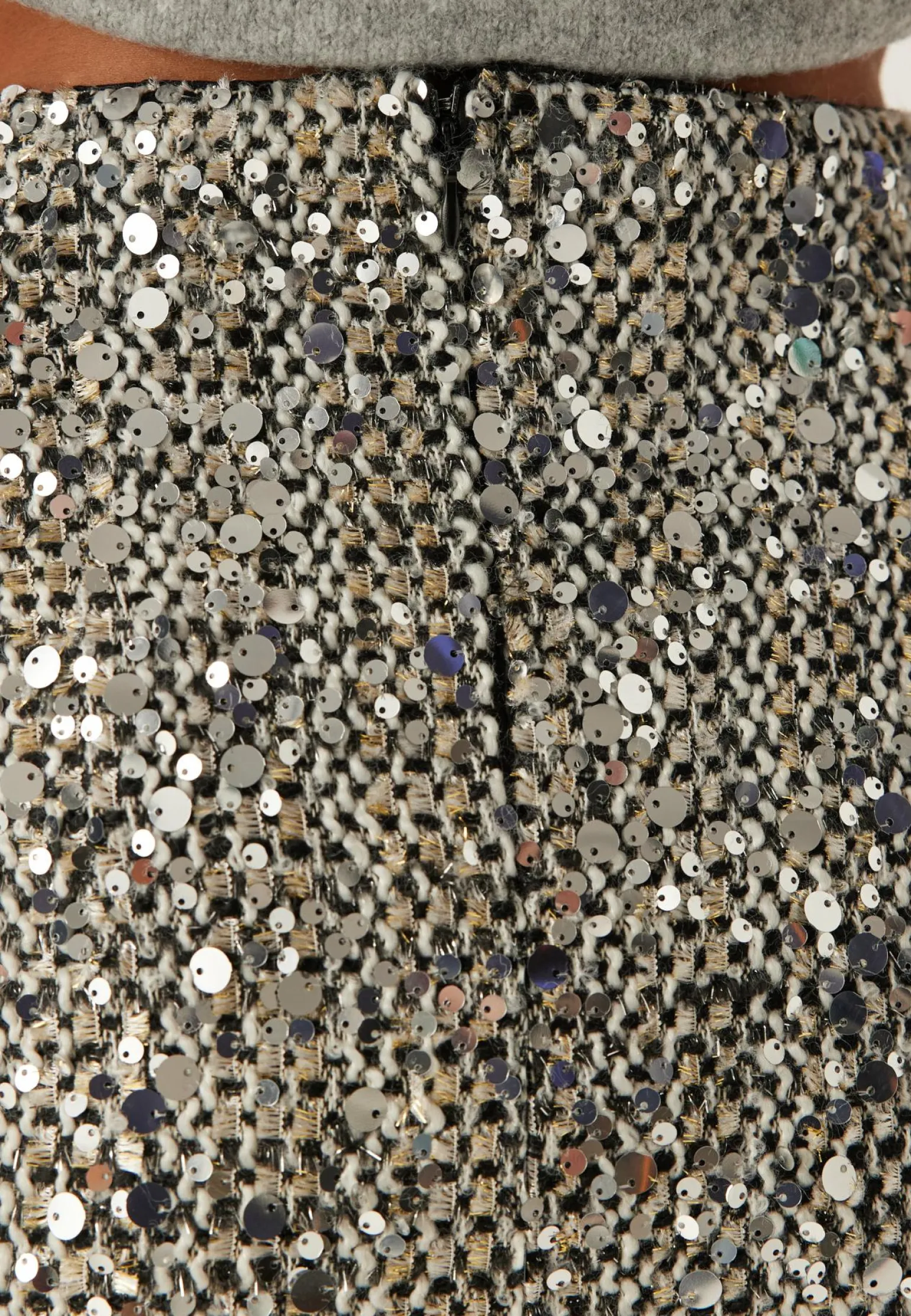 Onlglamour Mw Boucle Sequin Skirt