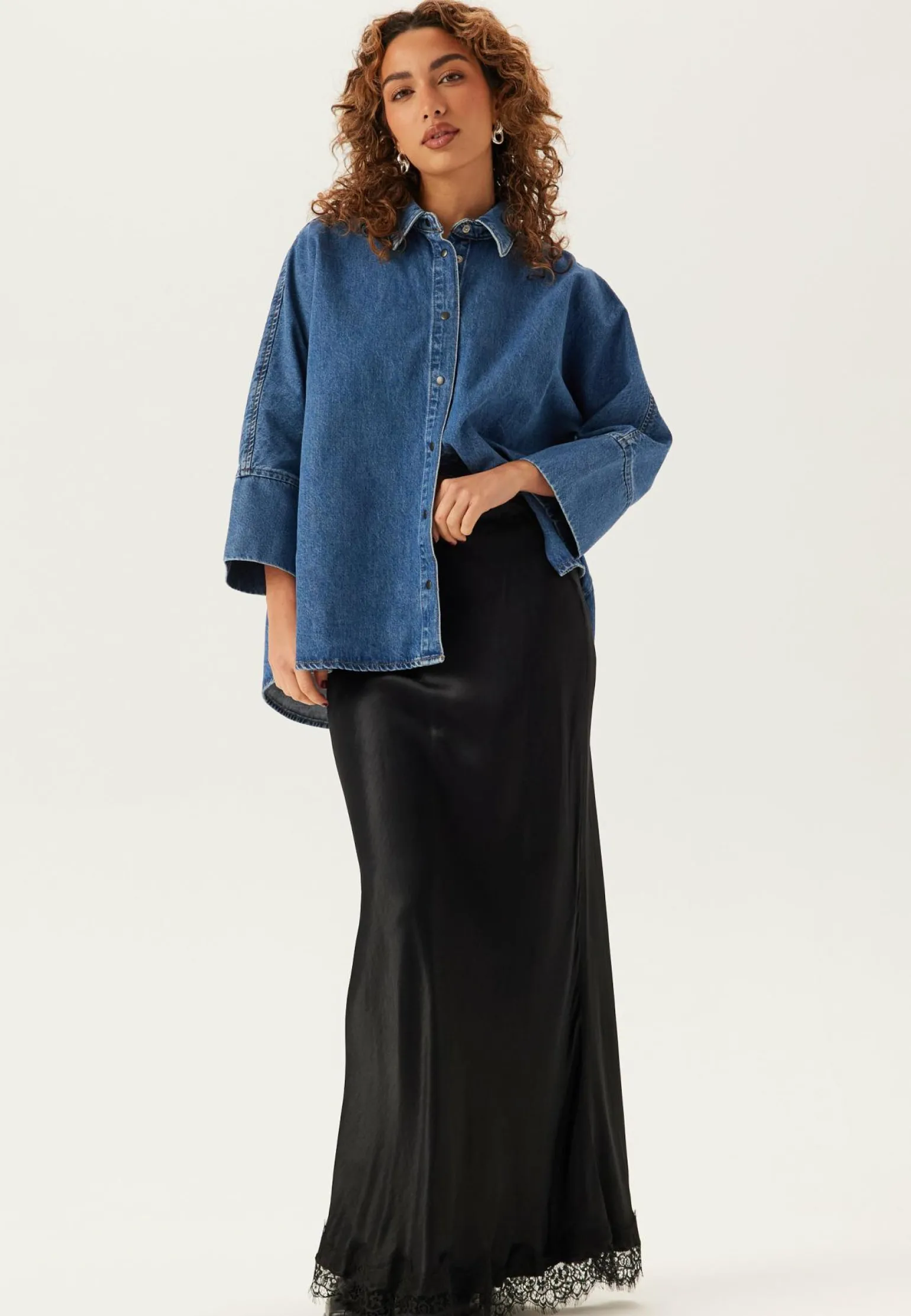 Onlgrace 3/4 DNM SHIRT