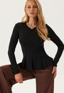 Onlkenya L/S PEPLUM TOP JRS PE