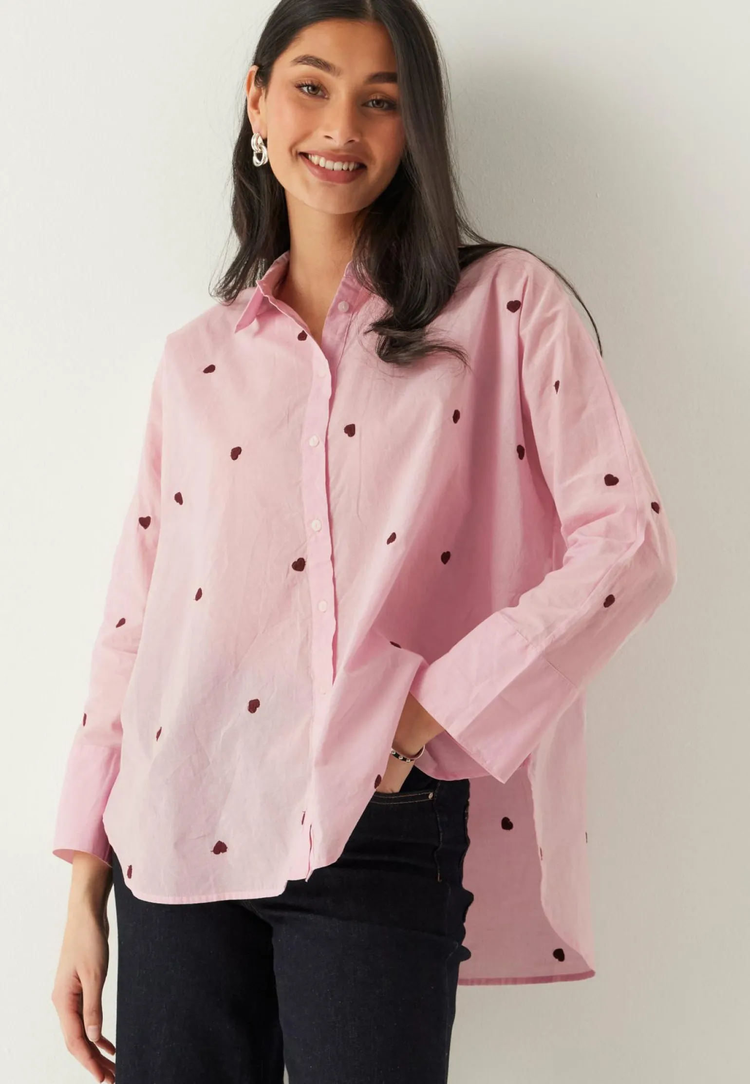 Onlnew Lina Grace Ls Emb Shirt